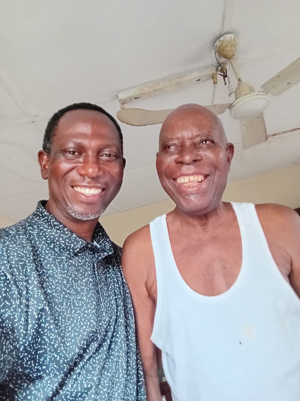 Papa and his son Onoriode